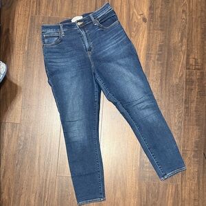 Abercrombie & Fitch Dark Blue High Rise Jeans